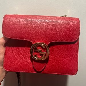 Interlocking Gucci leather cross body